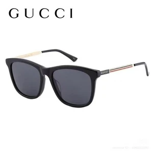 New Authentic GUCCI GG1037SK 001 Black Sunglasses GG Logo Unisex - Picture 1 of 5