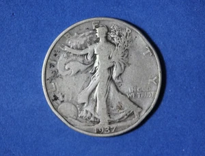 1937- Walking Liberty Half Dollar #P32397 - Picture 1 of 2