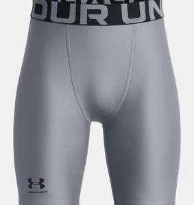 Under Armour UA HeatGear Armour Boys' Shorts Youth Large (YLG) Gray 1361737 NWT - Picture 1 of 2
