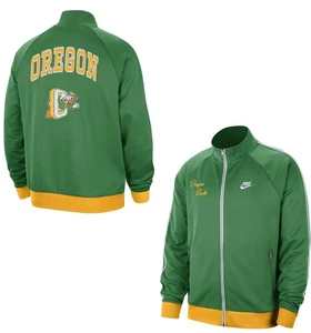 NWT men’s small nike oregon ducks puddles mascot logo throwback track jacket - Picture 1 of 10