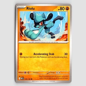 Riolu - MEG 076/132 - C NM / Mint ME01: Mega Evolution Single - Picture 1 of 2