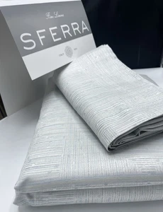 $1,145 SFERRA MODELLI KING DUVET COVER 3 Piece SET Two King Shams , AQUAMARINE - Picture 1 of 11