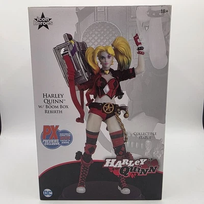 Figura Estatua Renacimiento Harley Quinn Boombox DC Comics Foto 1 de 4