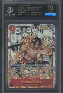 One Piece TCG OP02-013 Portgas.D.Ace Manga The Best BGS Black Label - Bild 1 von 2