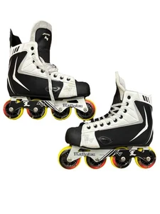 Alkali RPD Lite R Labeda schwarz weiß Rollhockey Schlittschuhe Schnürschuhe Herren Größe 12 - Bild 1 von 2