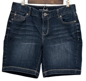 Pantalones Cortos Mujer Maurice’s Talla 14 Denim Jean Azul Lavado Oscuro Cinco Bolsillos - Imagen 1 de 4