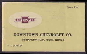 Downtown Chevrolet Peoria IL miniature catalog 1950 - Picture 1 of 1