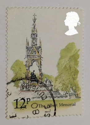 Stamp - Albert Memorial in London (Elizabeth II 12p) - Image 1 of 2