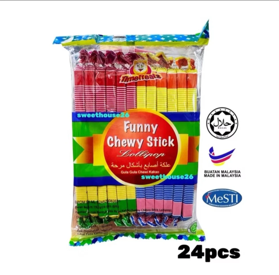 Funny Chewy Stick Lollipop 24pcs / Bag | 24 Pcs X 2 Bag Per Order Delivery. - Image 1 of 3