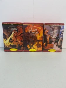 Lord of the Rings Audiobooks 27 Cassette Trilogy Box Set JRR Tolkien - READ - Picture 1 of 12