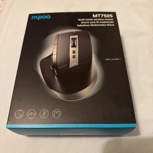 RAPOO Multi-mode Wireless / Bluetooth Laser Mouse MT750S Black - Picture 1 of 2