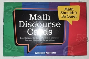 Math Discourse Cards  Encourage Peer & Whole Class Conversations I Ready NEW! - Picture 1 of 2