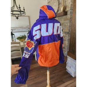 NWT Mitchell & Ness NBA Phoenix Suns Anorak Windbreaker Jacket Double Sided - Picture 1 of 11