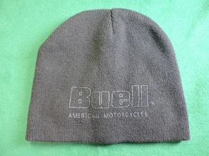 BUELL Motorcycle Vintage Black Skull Cap - Picture 1 of 4