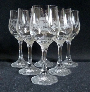 ROSENTHAL CLASSIC ROSE MONBIJOU RANKE 6 LIKÖRGLÄSER SÜDWEINGLÄSER H 16 CM - Bild 1 von 4