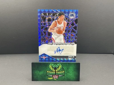 2025 2024-25 Panini Select Zhou Qi #AM-ZHO Blue Autograph 15/49 - Image 1 of 2