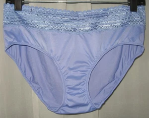 NUEVO X-LARGE WARNER'S PERIWINKLE ENCAJE HIPSTER BRAGAS CORTAS 5609J - Imagen 1 de 4