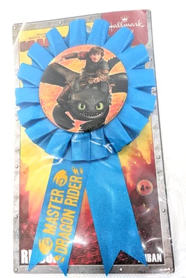 Hallmark Train Your Dragon, Favor de Fiesta de Cumpleaños, Cinta de Invitado, NUEVO Foto 1 de 2