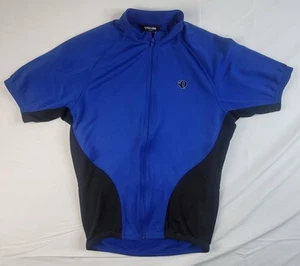 Pearl Izumi Full Zip Lined Cycling Bike Jersey Blue & Black Mens Medium - Picture 1 of 9