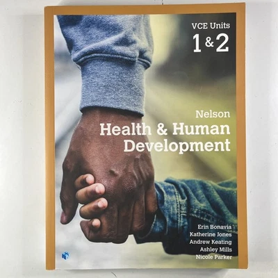 Nelson Health & Human Development VCE Units 1 & 2 Student Book Erin Bonavia Book - Image 1 of 4