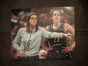 Foto firmada por la entrenadora Stephanie White 8 X 10 autografiada por la WNBA Indiana Fever - Imagen 1 de 1