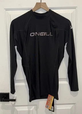 O’Neill Basic Skins Manga Larga UV Protector contra Erupciones Hombres Pequeño S Negro Logo Rashguard Foto 1 de 4