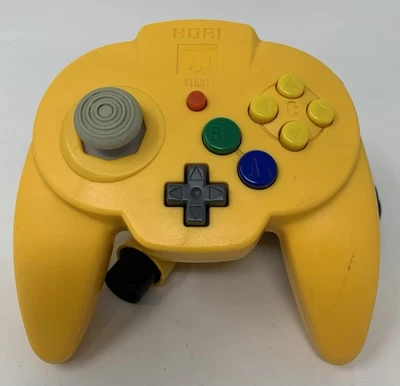 Mando HORIPAD Hori Pad Mini N64 Nintendo 64 Amarillo Probado Auténtico Foto 1 de 4