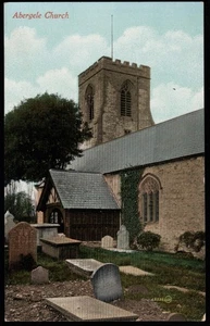 Abergele Church St. Michael’s Gravestones Wales Postcard - Picture 1 of 2