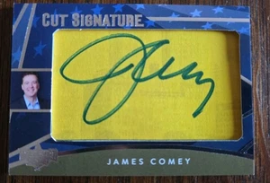 DECISION 2024 James Comey CUT SIGNATURE AUTO CARD LISTING #D - Picture 1 of 3
