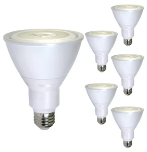 Diodesy PAR30 LED Long Neck Flood Light 15W 750LM E26 3000K 120V 40° White 6Pk - Picture 1 of 2