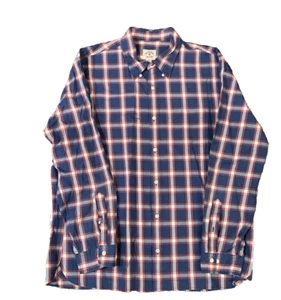 Brooks Brothers Red Fleece Herren XXL rot blau kariert Langarm Button Down Hemd - Bild 1 von 4