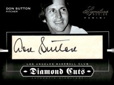 BB Don Sutton 2012 Panini Signature Series Diamond Cuts #21 18/25