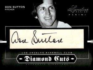 BB Don Sutton 2012 Panini Signature Series Diamond Cuts #21 18/25