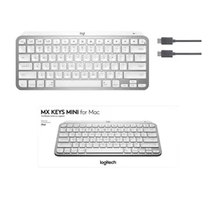 Logitech MX Keys Mini Minimalist for Mac Illuminated Wireless Keyboard Gray - Picture 1 of 6