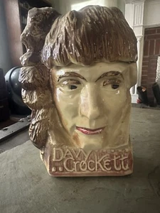 Vintage McCoy "Davy Crockett" cookie jar 1957 marked USA 10"T - Picture 1 of 8