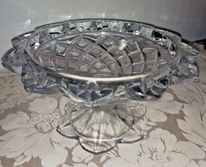 Polonia Crystal Compote Petal Edges and Base - Picture 1 of 2
