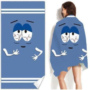Cartoon Funny Towelie Beach Towel No Sand Free Quick Dry Surf Poncho Bath Summer - Picture 1 of 8