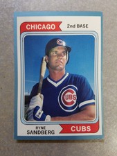 Ryne Sandberg Chicago Cubs 1992 Sports Card Price Guide Monthly Blue Border