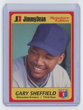 1991 Jimmy Dean Gary Sheffield Milwaukee Brewers #7 OF 25