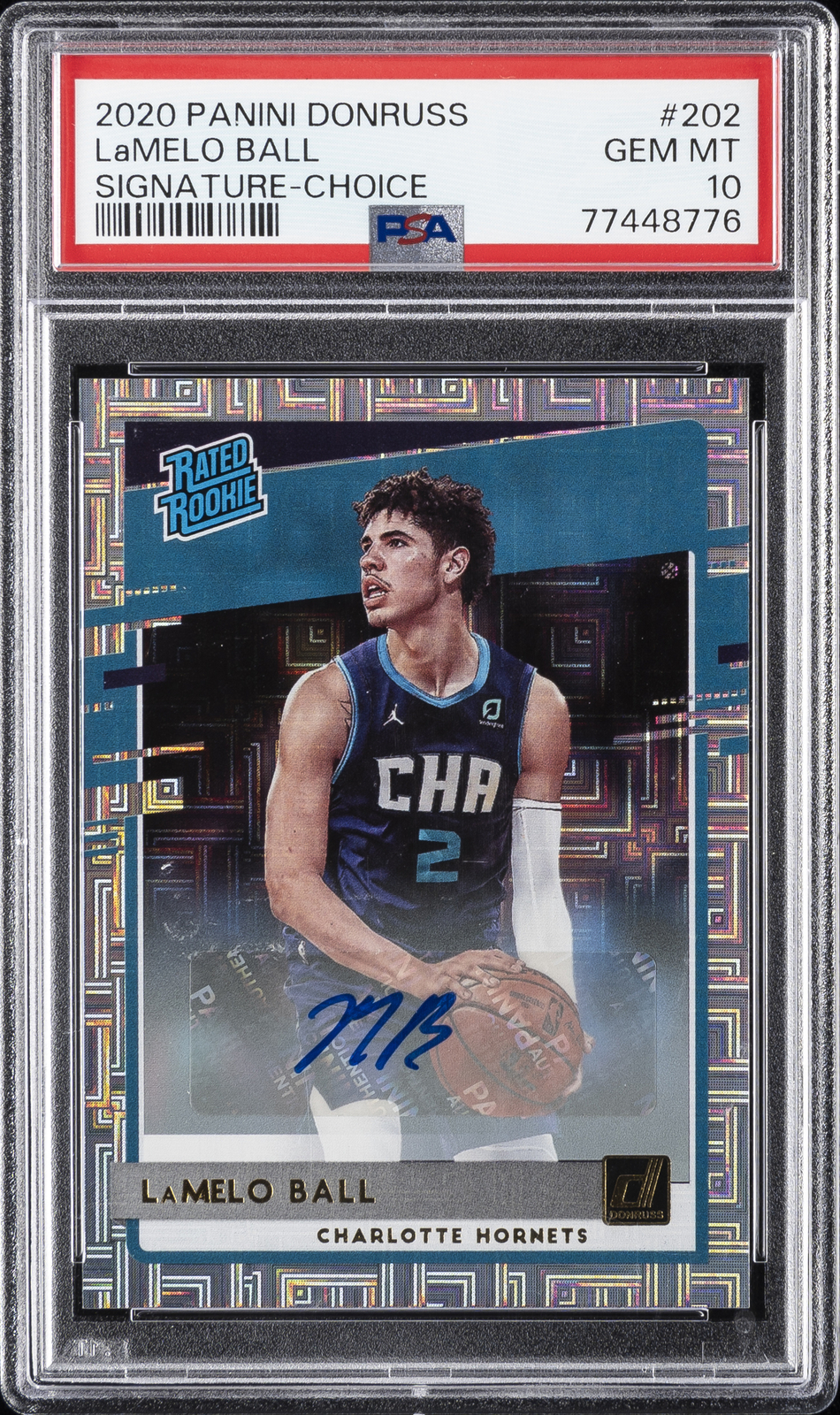LaMelo Ball 2020 Donruss #202 Rated Rookie Signatures - Choice 