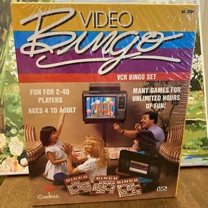 Bingo Videorecorder Video Bingo Set VHS Vintage 1986 Cardinal SEALED in BOX - Bild 1 von 7