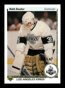 Robb Stauber 1990-91 Upper Deck Hockey NHL #165a Los Angeles Kings - Picture 1 of 2