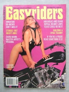 Easyriders MAGAZINE August 1997 David Mann centerfold Knucklehead Rider  #290 - Bild 1 von 4