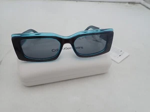 Gafas de sol rectangulares CALVIN KLEIN JEANS CKJ24604S, gris/azul, 53/18/145 - Imagen 1 de 6