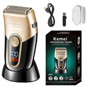 Kemei Electric Shaver Trimmer Rechargeable Mens Portable Shaver Razor KM-3209 - Picture 1 of 6