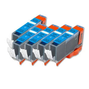 5 PK CYAN Ink w/ CHIP for CLI 226 C Canon Pixma MG5220 MG5320 MG6120 MG6220 - Picture 1 of 1