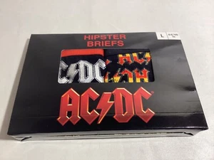 AC/DC 'Logo' Men's Hipster Briefs - NEW - 2 pack - Size L - 44/46 - Picture 1 of 8