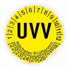 Prüfplaketten Geprüft nach UVV 10 Stück Ø: 40mm
