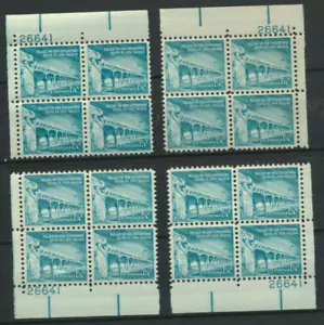 1031A Palace of Governors (1 1/4¢) Matched Set (Mint NH 1960 plate Blocks 26641 - Picture 1 of 1