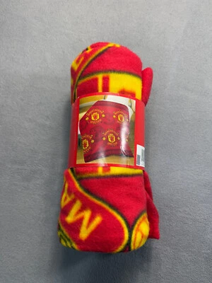 Manta polar roja Manchester United 125x150cm 2009/10 Foto 1 de 4